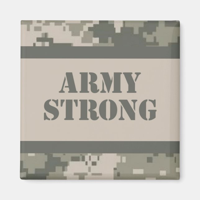 2"x2" Magnet Favour ARMY ACU Camo Camouflage (Front)