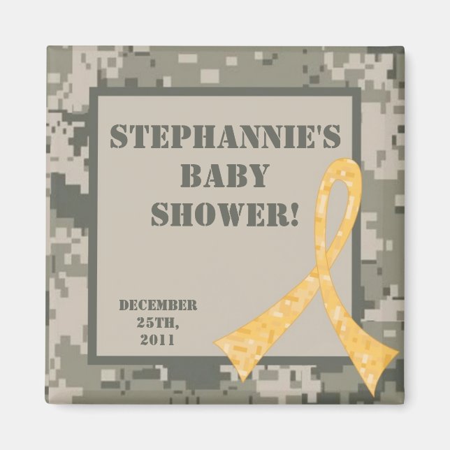 2"x2" Party Favour Magnet ARMY ACU Camoflauge Camo (Front)