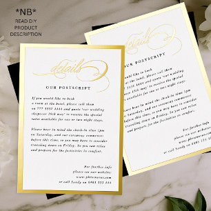 2 X DIY Gold Details Formal Frame Wedding