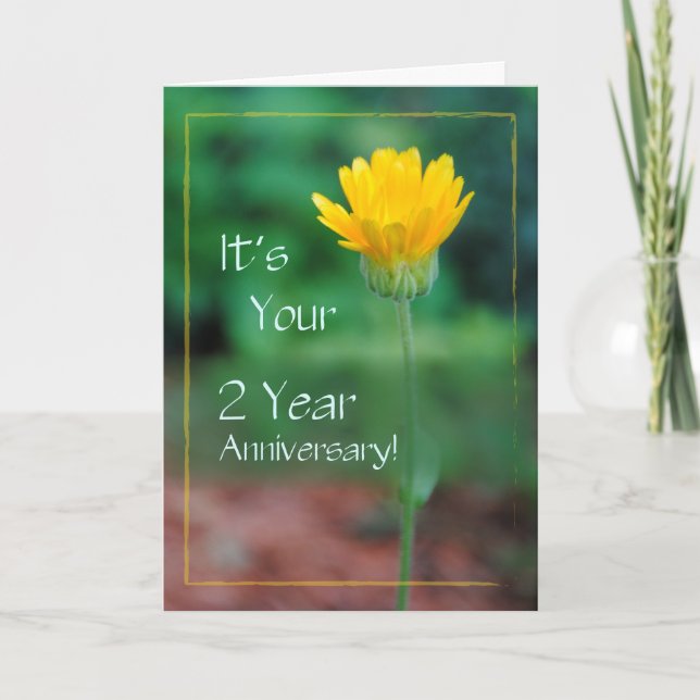 2 Year Anniversary, Addiction Recovery Card (Front)