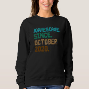 2 Year Old  Awesome Since October 2020 2nd Birthda Sweatshirt