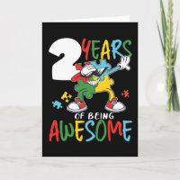 2 Year Old Birthday Boy Girl Autism Awareness
