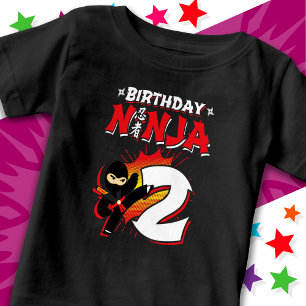 2 Year Old Comic Book Style Ninja 2nd Birthday Baby T-Shirt
