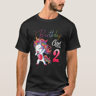 2 Year Old Gifts 2nd Birthday Girl Teens Dabbing U T-Shirt