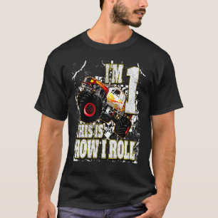 2 Year Old  Monster Truck Birthday T-Shirt