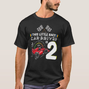 2 Year Old Race Car Birthday 2nd Racing Party T-Shirt