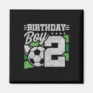 2 Year Old Soccer Birthday - Boys 2nd Birthday Soc Magnet
