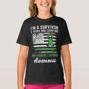 2 Years Cancer Free Non Hodgkins Lymphoma Survivor T-Shirt