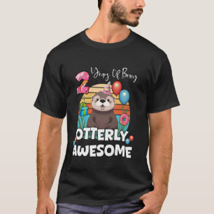 2 Years Of Being Otterly Awesome Sea Otter Second  T-Shirt