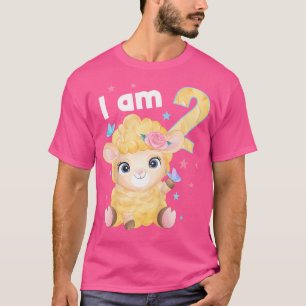 2 Years Old 2 Birthday Boy Girl Sheep T-Shirt