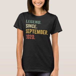 2 Years Old  2nd Birthday Legend Since September 2 T-Shirt
