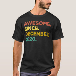 2 Years Old Awesome Since December 2020 2nd Birth T-Shirt