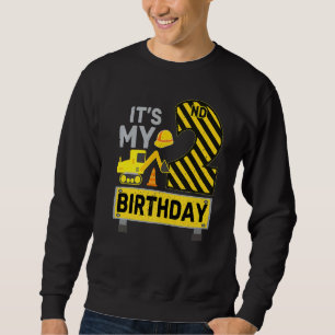 2 Years Old Boy It's My 2nd Birthday Construction  Sweatshirt