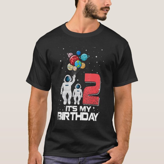 2 Years Old   It's My 2nd Birthday Boys Kids Astro T-Shirt (Front)