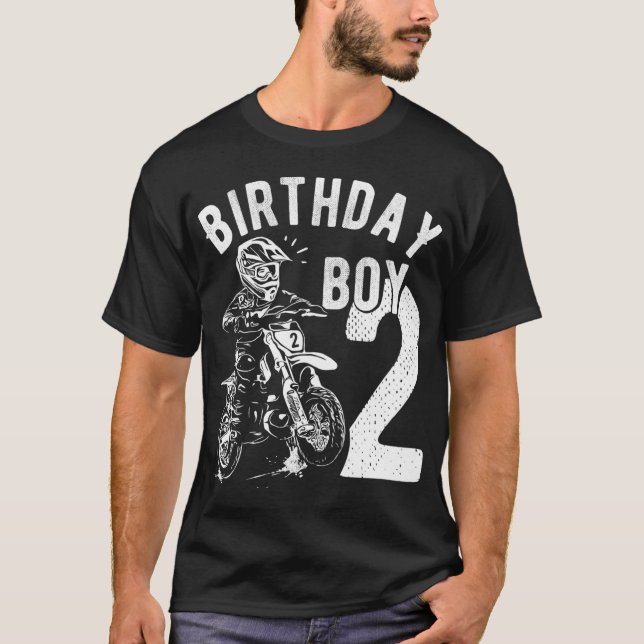 2 years old kid - Birthday boy - Dirt bike - Motor T-Shirt (Front)