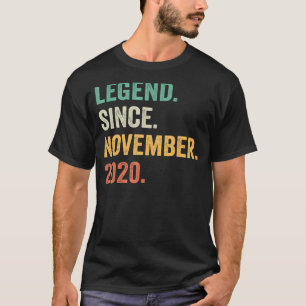 2 Years Old Legend Since November 2020 2nd Birthd T-Shirt