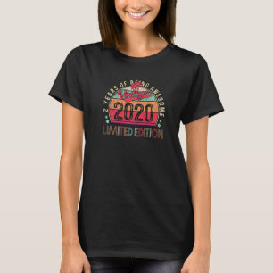 2 Years Old Vintage 2020 2nd Birthday Boy Girl Kid T-Shirt