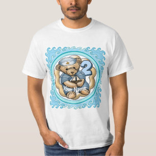 2 Yr Old Sailor Bear Birthday t-shirt