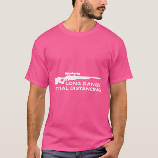 2A 2Nd Amendment - Long Range Social Distancing - T-Shirt