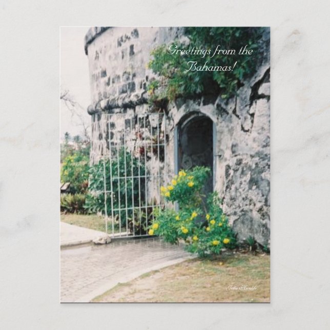 2a-mine, Greetings from the Bahamas!, Julie Henkle Postcard (Front)