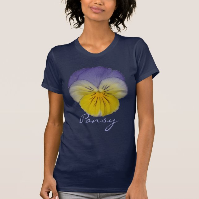 2a Pansy Yellow  Blue T-Shirt (Front)