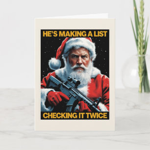 2A Santa Christmas Card   Second Amendment Holiday