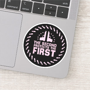 2A  Second protects the first Free Speech Gun pink