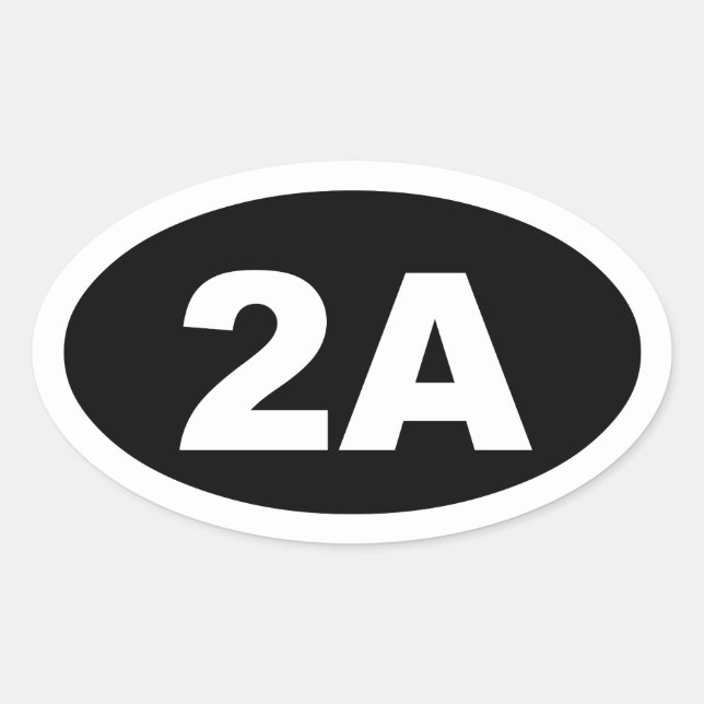 2A sticker (black) (Front)
