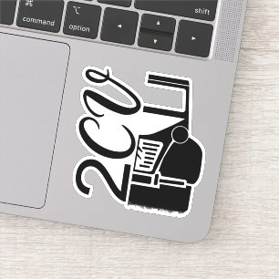 2CV Deux Chevaux Black Chic Script Font Typografie