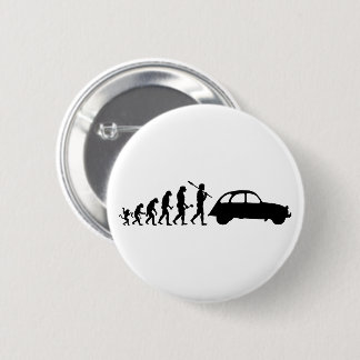 2CV Deux Chevaux Oldtimer French Car Evolution 6 Cm Round Badge