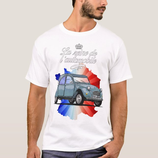 2CV Queen of the Automobile T-Shirt (Front)