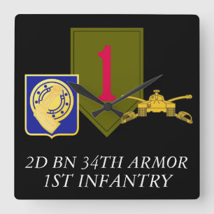 2D BN 34TH ARMOR 1ST INFANTRY CLOCK