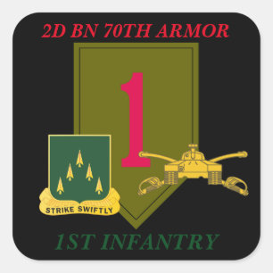 2D BN 70TH ARMOR 1ST INFANTRY STICKERS