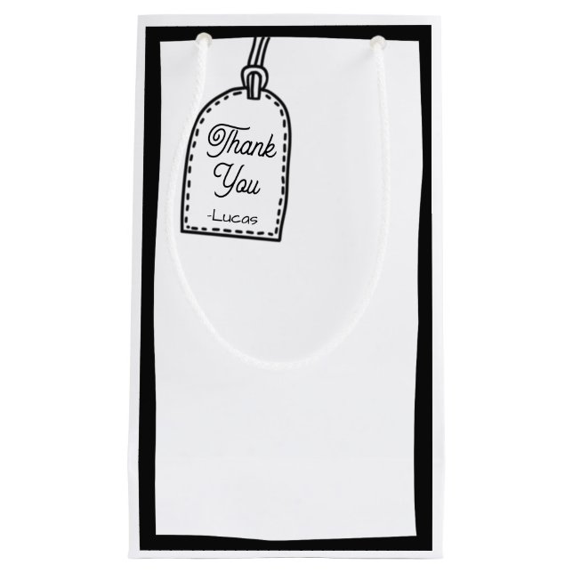 2D Comic Style Party  Small Gift Bag (Front)