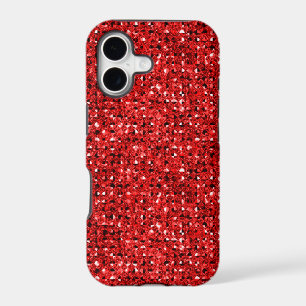 2D Flat, Printed, Red Faux Jewels iPhone 5 Case