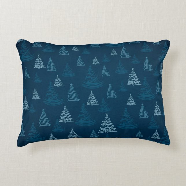 2d illustration. Abstract snowflakes. Holy Christm Decorative Cushion (Front)