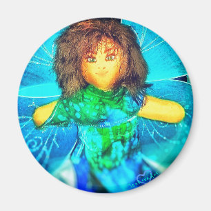 2FAERY DOLL BLUE MAGNET
