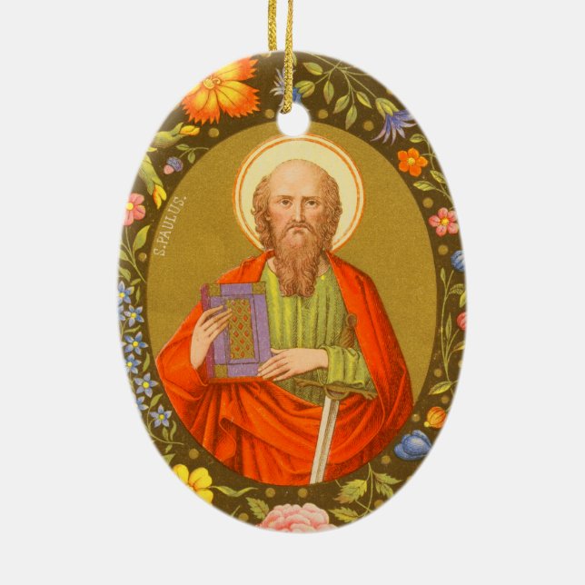 2for1 Saints:  SS. Peter & Paul Ceramic Tree Decoration (Back)