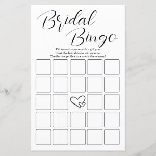 2in1 Bridal Bingo & Whats in your Purse Games