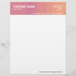 2in Header - Colour Textured Custom Letterhead