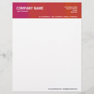 2in Header - Colour Textured Custom Letterhead