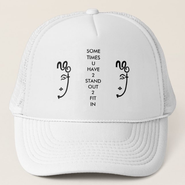 2LOGO & SLOGAN TRUCKER HAT (Front)