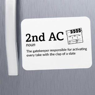 2nd AC Definition - Camera Team 3" x 4" Flex Magnet
