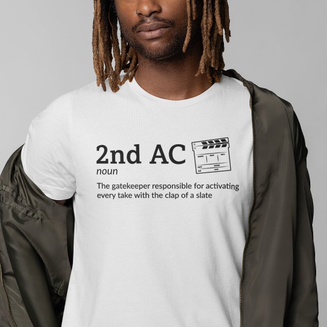 2nd AC Definition - Light Mode - Funny Film T-Shirt (Creator Uploaded)