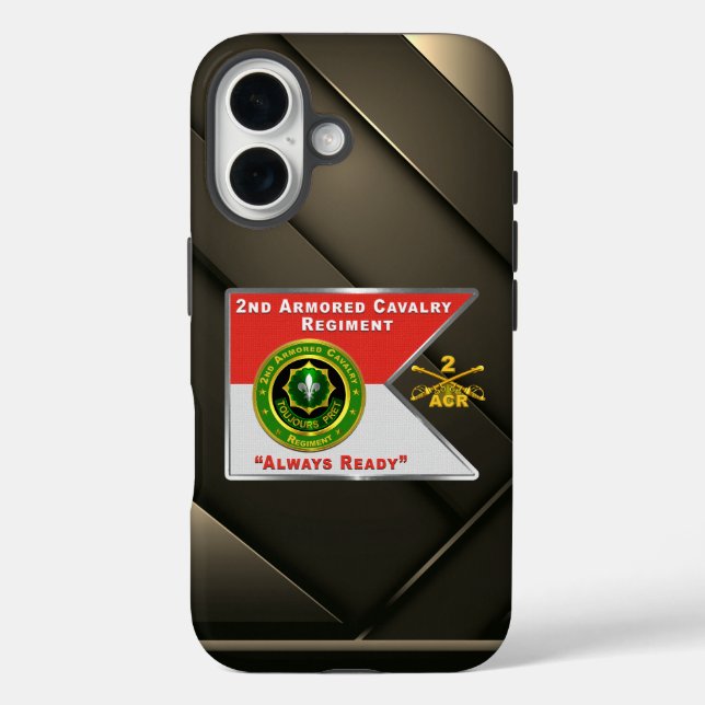2nd ACR Armoured Cavalry Regiment Case-Mate iPhone Case (Back)