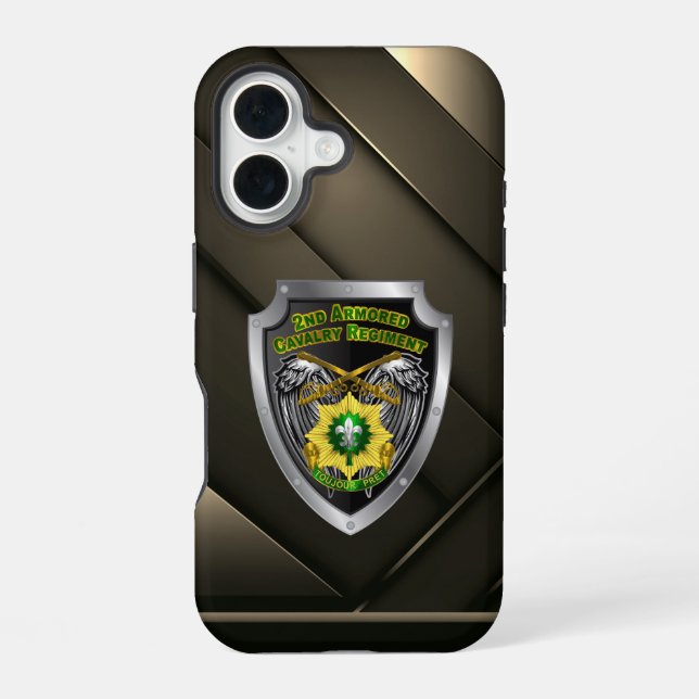 2nd ACR Armoured Cavalry Regiment iPhone 16 Case (Back)