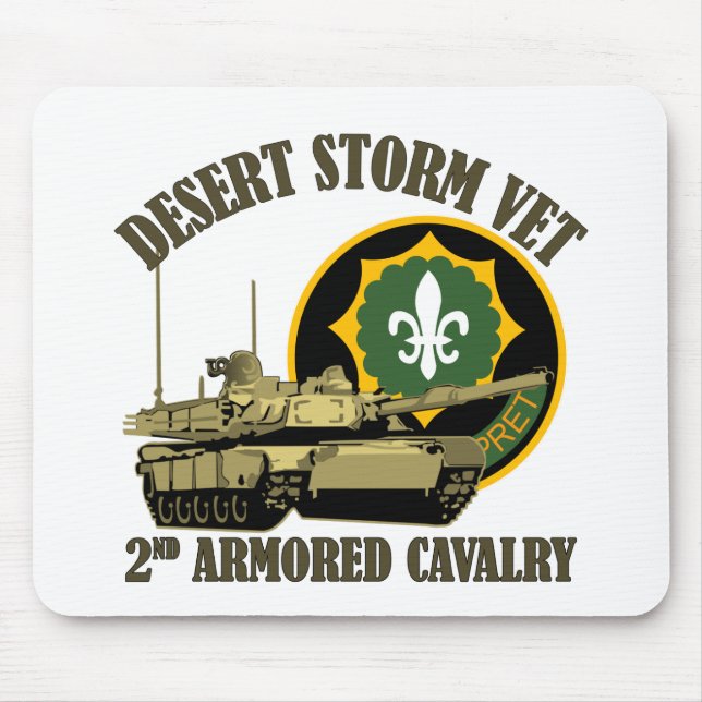 2nd ACR Desert Storm Vet M1 Tank Mouse Pad (Front)