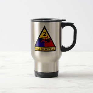2nd AD Class A Shoulder Patch Travel Mug