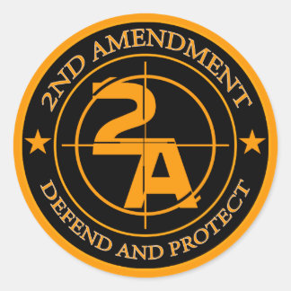 2nd Amendment 3 Classic Round Sticker