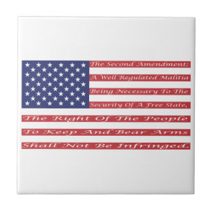 2nd Amendment Flag Tile